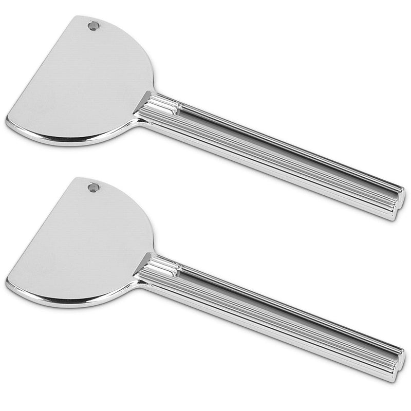 [Australia] - kwmobile 2 Pc Toothpaste Tube Squeezer - Metal Toothpaste Dispenser Squeezers for Bathroom, Salon - Ultimate Bathroom Tool in Silver 