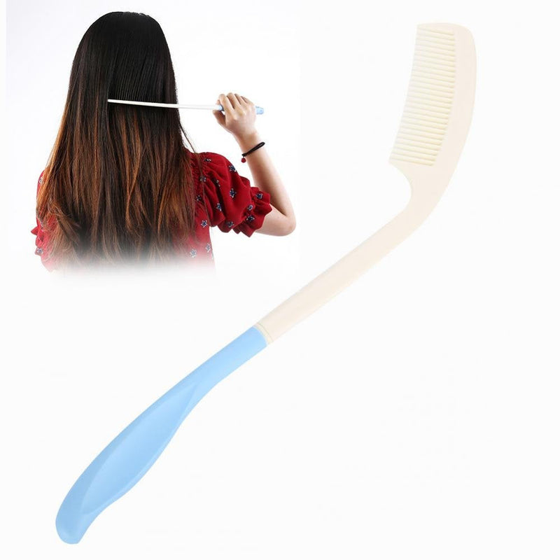 [Australia] - Long Handle Soft Comb and Brush, Long Handled Comb and Brush Set Long Handle Comb Hair Brush Anti-Slip Ergonomic Long Comb Reach(Comb) 
