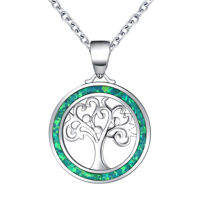 [Australia] - Caimeytie Women's Elegant Necklace with Pendant Sterling Silver 925 Chains Snowflake/Tree of Life/cat Tree of Life 