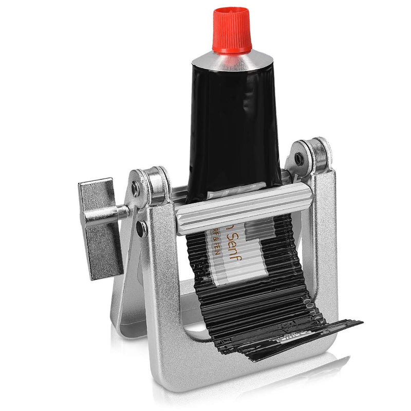 [Australia] - kwmobile Metal Toothpaste Tube Squeezer - Large Multifunctional Tube Wringer Roller Dispenser for Hair Color Dye, Paint Tubes, Hand Cream, Cosmetics Silver 