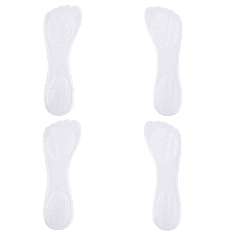 [Australia] - 2 Pairs Silicone High Heel Everyday Insoles, Massage Foot Cushion, Soft Gel Shoe Insert Pads for Pain Relief, Length: 21cm, Transparent 
