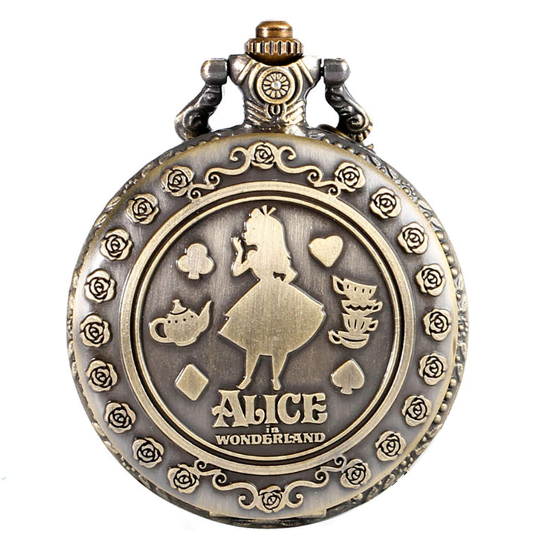 [Australia] - Pocket Watch Quartz Pocket Watch for Men Planet Dial Necklace Pocket Watch Gift Alice 