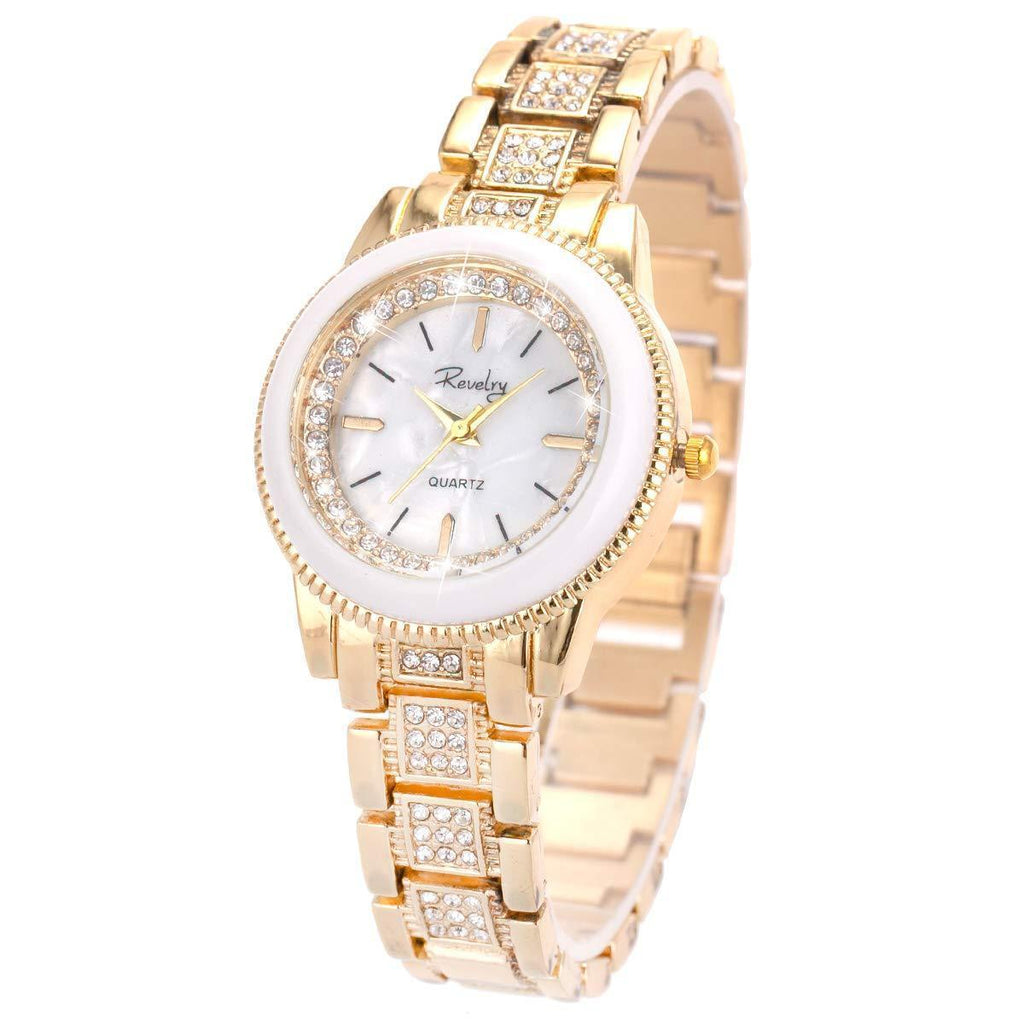 [Australia] - Ladies Watches,Bling Watch Ladies with Strap Stainless Steel Band,SIBOSUN Gold Ladies Watch Sale&Fashion Bracelet Quartz Dress Crystal Watches for Women-Rose Gold 01.gold 