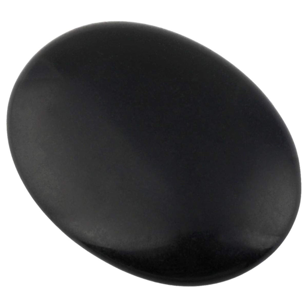 [Australia] - mookaitedecor Black Obsidian Worry Stones,Pocket Palm Stones Crystal Healing Reiki Meditation Stress Relief Pack of 2 Black Obsidian(1.7x1.3x0.4") 