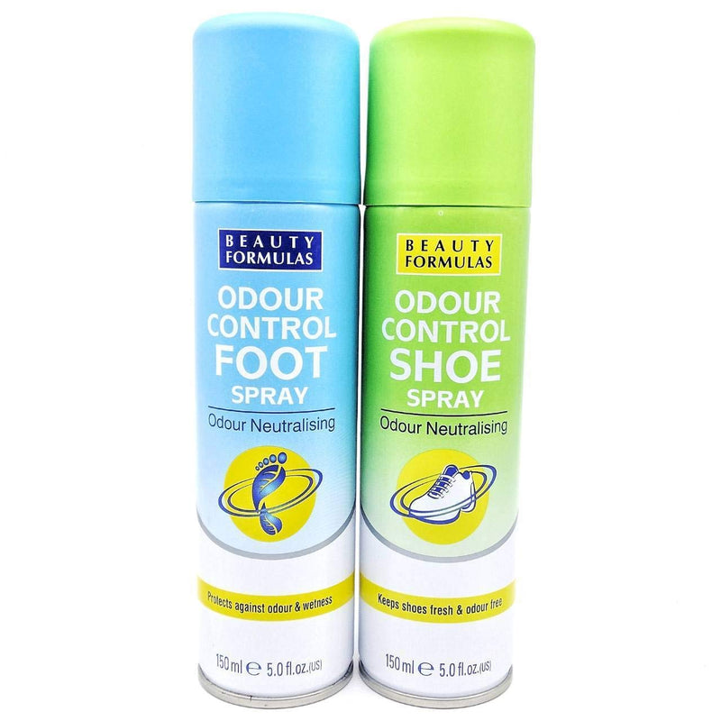 [Australia] - Beauty Formulas Odour Control Shoe Spray & Foot Spray, 150ml Cans. Antibacterial & Anti-fungal 
