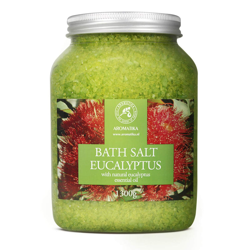 [Australia] - Sea Salt Eucalyptus with Natural Eucalyptus Essential Oil 1300g - Eucalyptus Bath Salts - Best for Good Sleep - Stress Relief - Beauty - Relaxing - Bathing - Body Care 