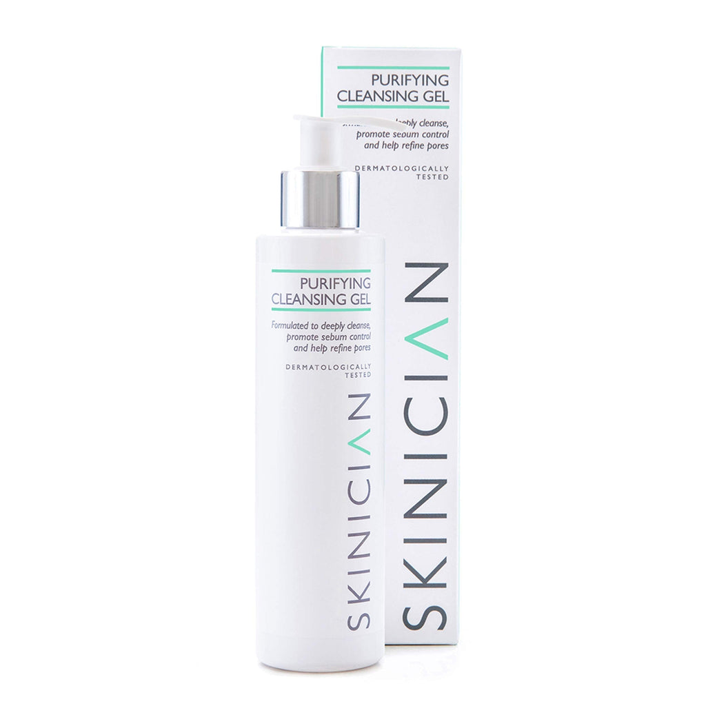 [Australia] - SKINICIAN Purifying Face Cleansing Gel with Added Green Tea + Witch Hazel - Rebalancing Facial Cleanser For Oily Combination Skin - Alcohol Free Makeup Remover - 100% Vegan & Cruelty Free (200ml) 