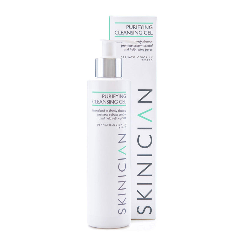 [Australia] - SKINICIAN Purifying Face Cleansing Gel with Added Green Tea + Witch Hazel - Rebalancing Facial Cleanser For Oily Combination Skin - Alcohol Free Makeup Remover - 100% Vegan & Cruelty Free (200ml) 