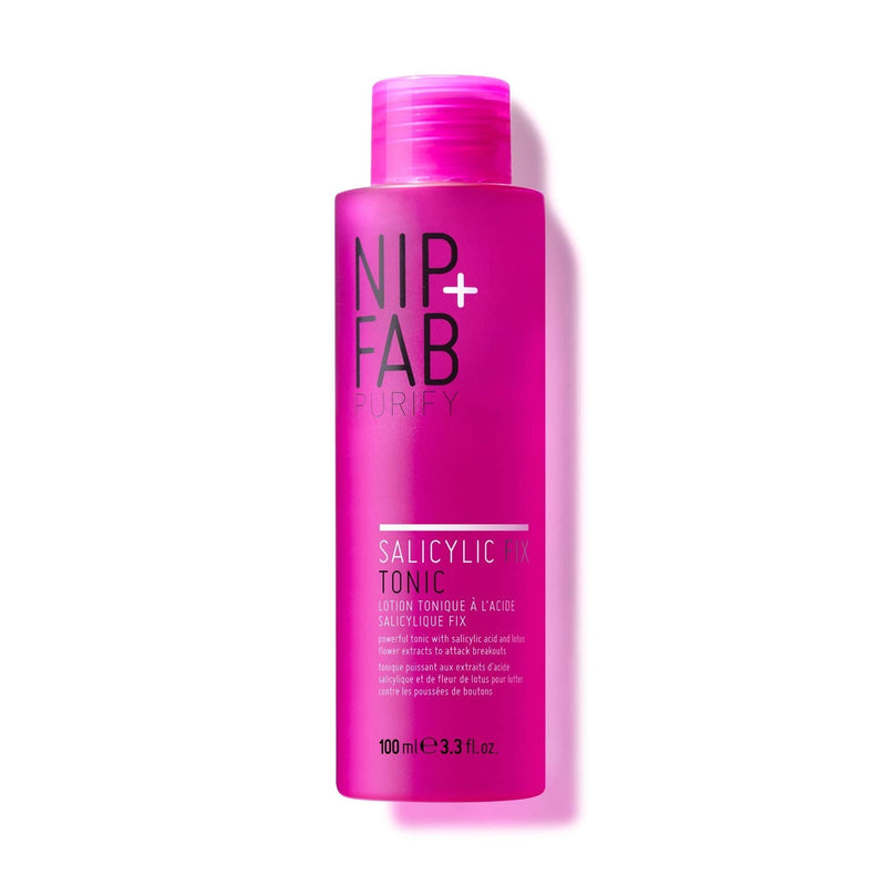 [Australia] - Nip + Fab Salicylic Acid Fix Tonic for Face with Witch Hazel, Lotus Flower Extract BHA Toner for Breakouts Minimize Pores Oil Control, 98ml 