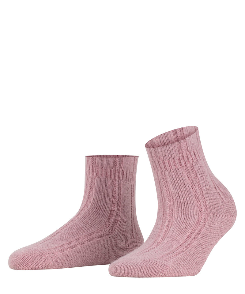 [Australia] - FALKE Women's Bedsock Socks Angora Wool Black White More Colours Ladies Thick Thermal Fluffy Indoor Sock Calf Length Plain 1 Pair UK 5.5-8 (EU 39-42 Ι US 8-10.5) Red (Brick 8770) 