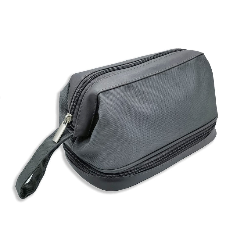 [Australia] - Waterproof Hanging Toiletry Bag Travel Case Wash Bag for Man or Woman with Handle Organizer Accessories, Shaving,Shampoo, Cosmetic, Personal Items, Healthcare, Makeup Bag (Grey) Grey 