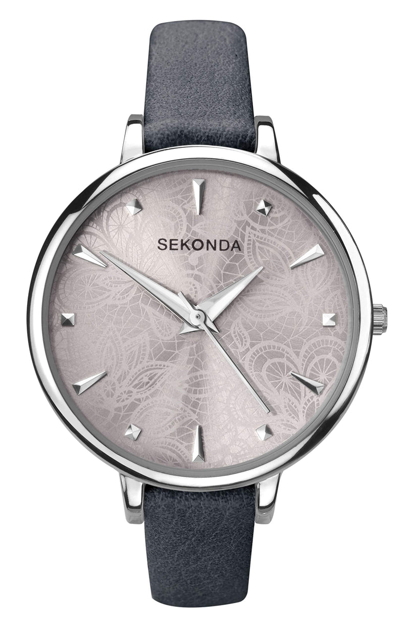 [Australia] - Sekonda Editions Ladies Classic Patterned Dial Analogue Quartz Watch Grey Dial 