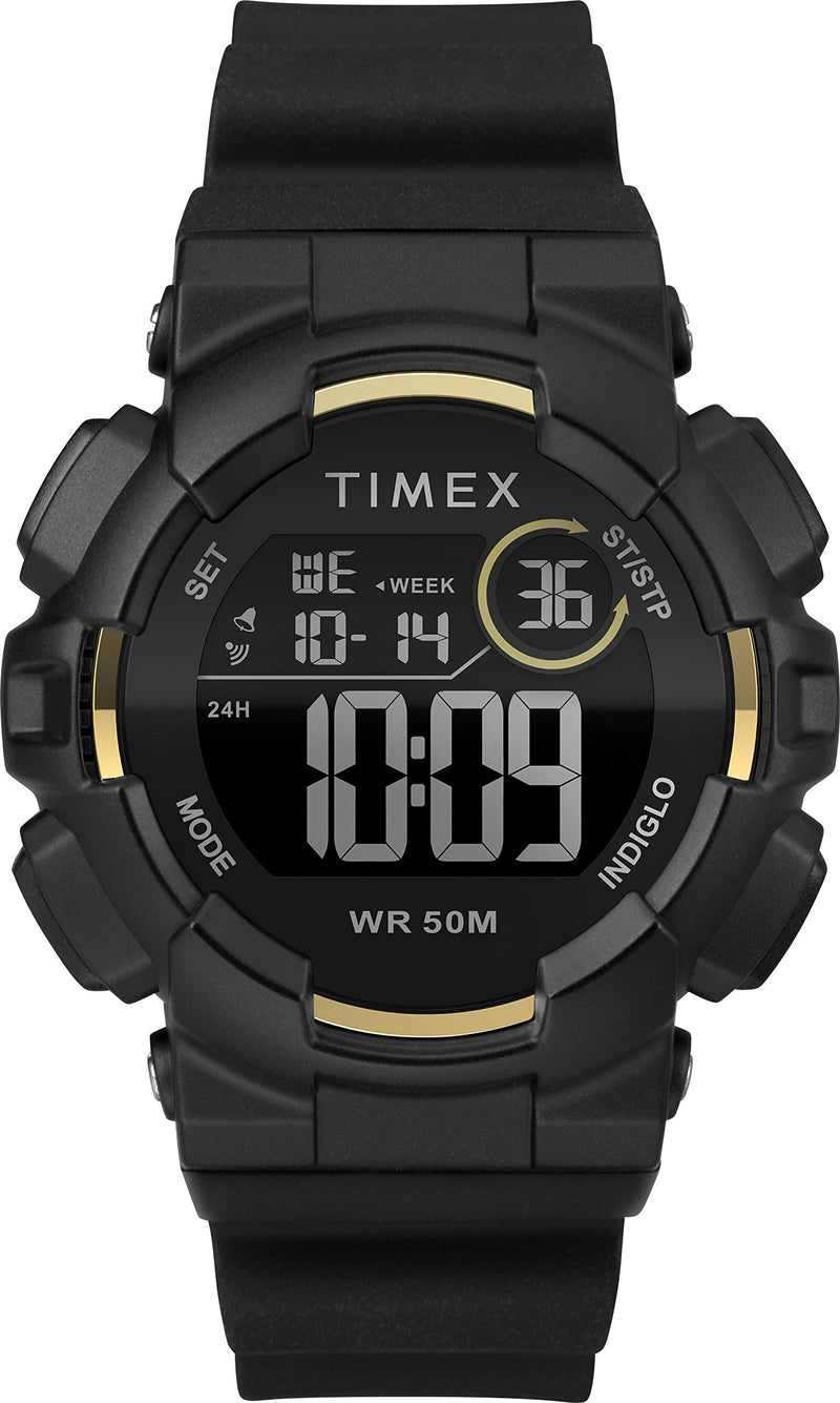 [Australia] - Timex Mako DGTL 44 mm Silicone Strap Digital Watch TW5M23600 Black 