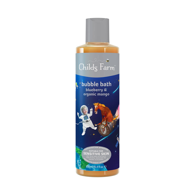 [Australia] - Childs Farm | Kids Bubble Bath | Blueberry & Organic Mango | Gently Cleanses & Soothes | Suitable for Dry, Sensitive & Eczema-prone Skin | 250ml Blurberry&Mango 250 ml (Pack of 1) 