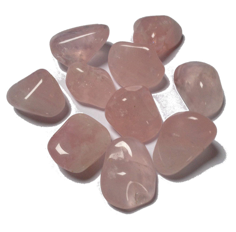 [Australia] - 5 x Rose Quartz Tumble Stone Crystals - Healing Crystal - Love, Compassion, Self Esteem - Crystal Therapy Tumblestone 
