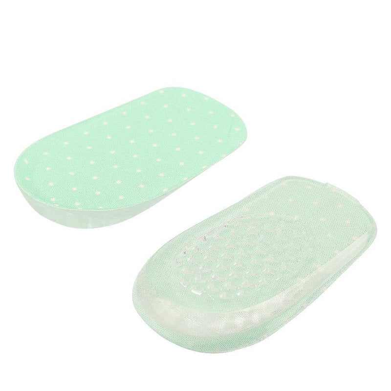 [Australia] - TMISHION Magnifying Insoles, 1 Pair Silicone Gel Adhesive Insoles Height Increase Orthopedic Foot Arch Support Heel Shoes 2.5cm Green 