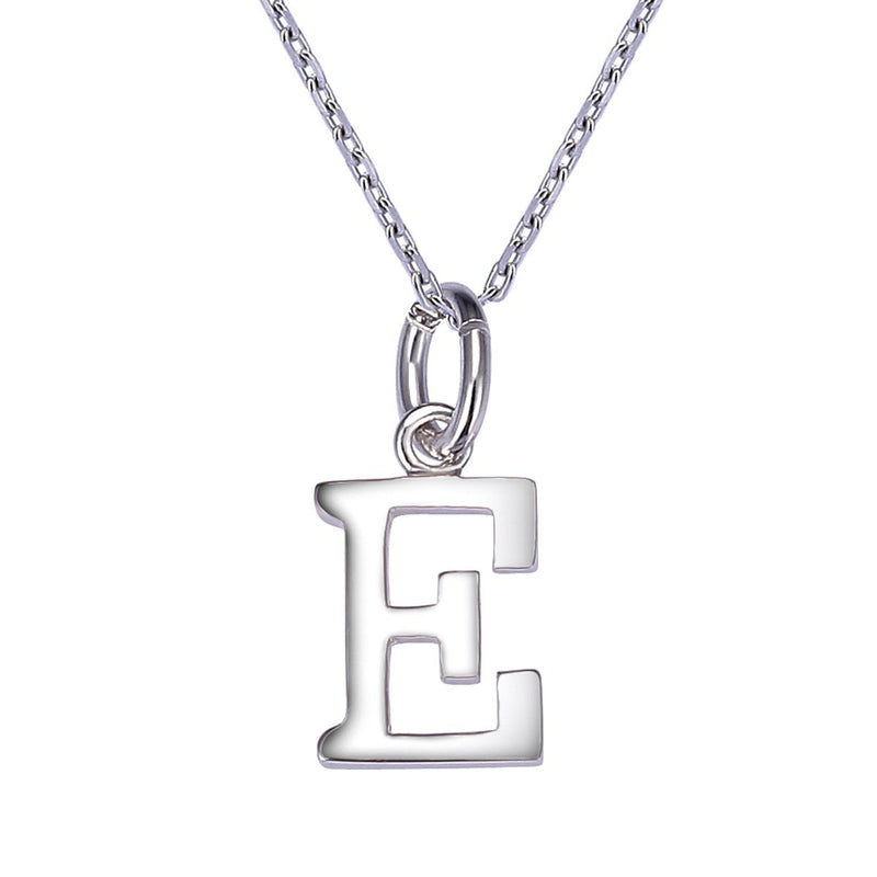 [Australia] - VIKI LYNN Women Girls 925 Sterling Silver Initial Necklace Letter E 