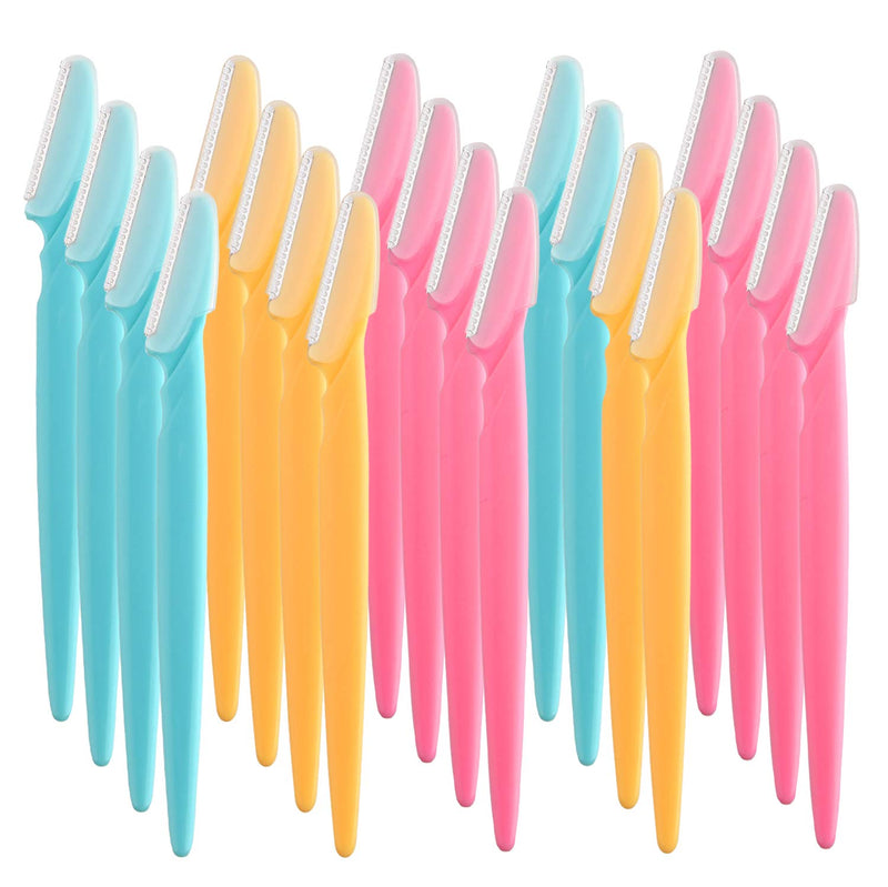 [Australia] - FEPITO 20Pieces Eyebrow Razor Face Razor Shaper for Precisely Triming and Shaping Facial Hair Women's Trimmer Shaving Grooming Kit 20 Count (Pack of 1) 