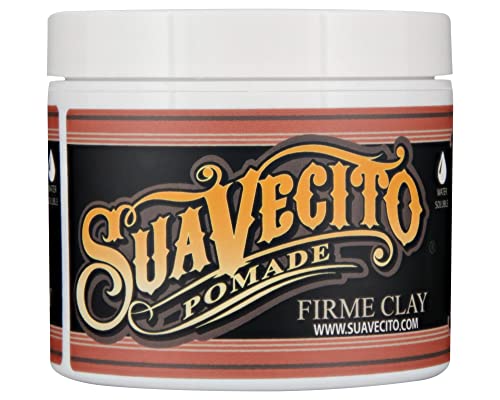 [Australia] - Suavecito Pomade Firme Clay, Strong Hold Hair Clay For Men, Low Shine Matte Hair Clay, Pomade For Natural Texture Hairstyles, 4oz/113g 