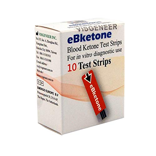 [Australia] - 10 eBketone Blood Ketone Test Strips eBketone Blood Ketone Meter Strips (Meter Sold Separately) 