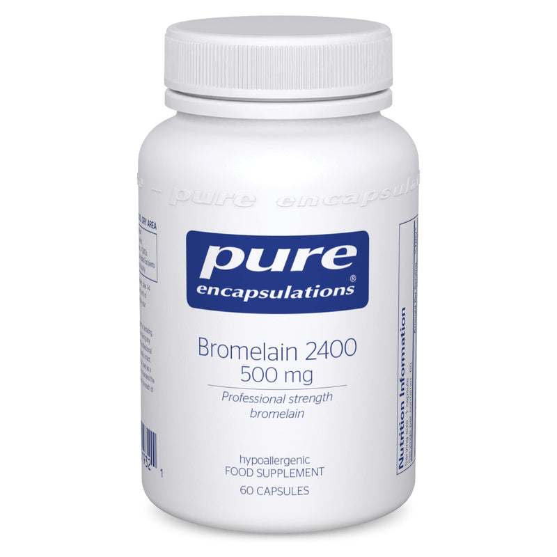[Australia] - Pure Encapsulations - Bromelain 2400-500mg GDU per Capsule - Hypoallergenic Professional-Strength Bromelain for Digestive Support - 60 Vegetarian Capsules 