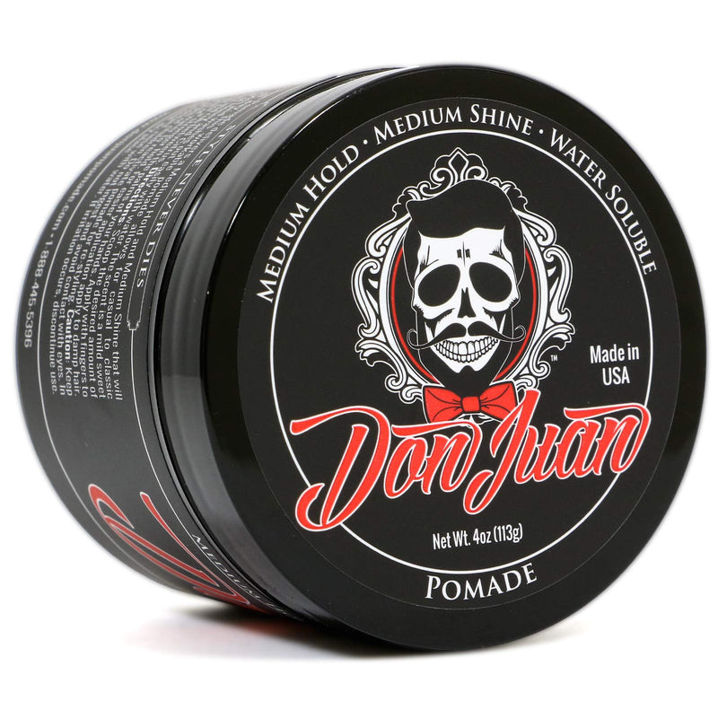 [Australia] - Don Juan Pomade 4oz - Medium High Hold - Medium Shine - Water Based - Honey Citrus Scent 