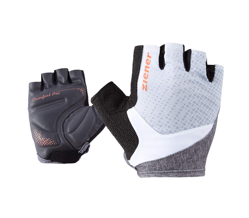 [Australia] - Ziener Women's Cendal Lady Bike Glove 6.5 Gray Melange 