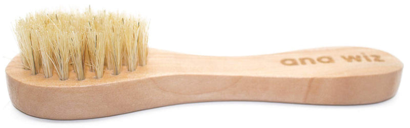 [Australia] - Ana Wiz™ Wooden Facial Brush with Soft Natural Boar Bristles & Lotus Wood Handle 