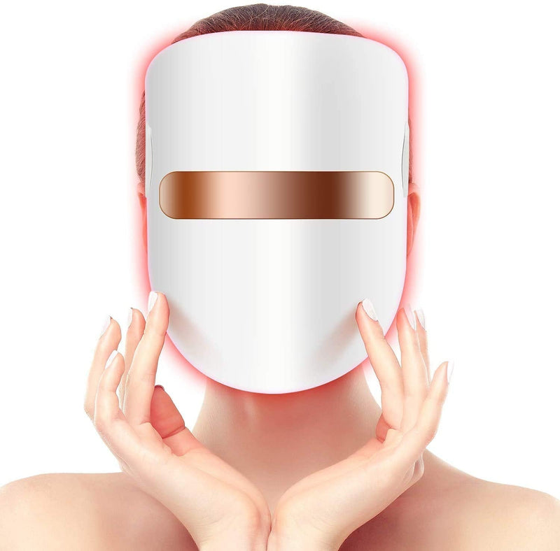 [Australia] - Hangsun Light Therapy Acne Treatment LED Mask FT350 Facial Therapy Unlimited Sessions for Acne Face Skin Treatment - Individually Lights of Red/Blue/Orange 