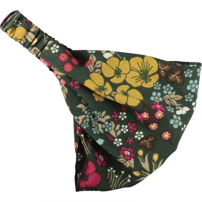 [Australia] - Head Wrap 3 in 1 Headband Khaki Flower 