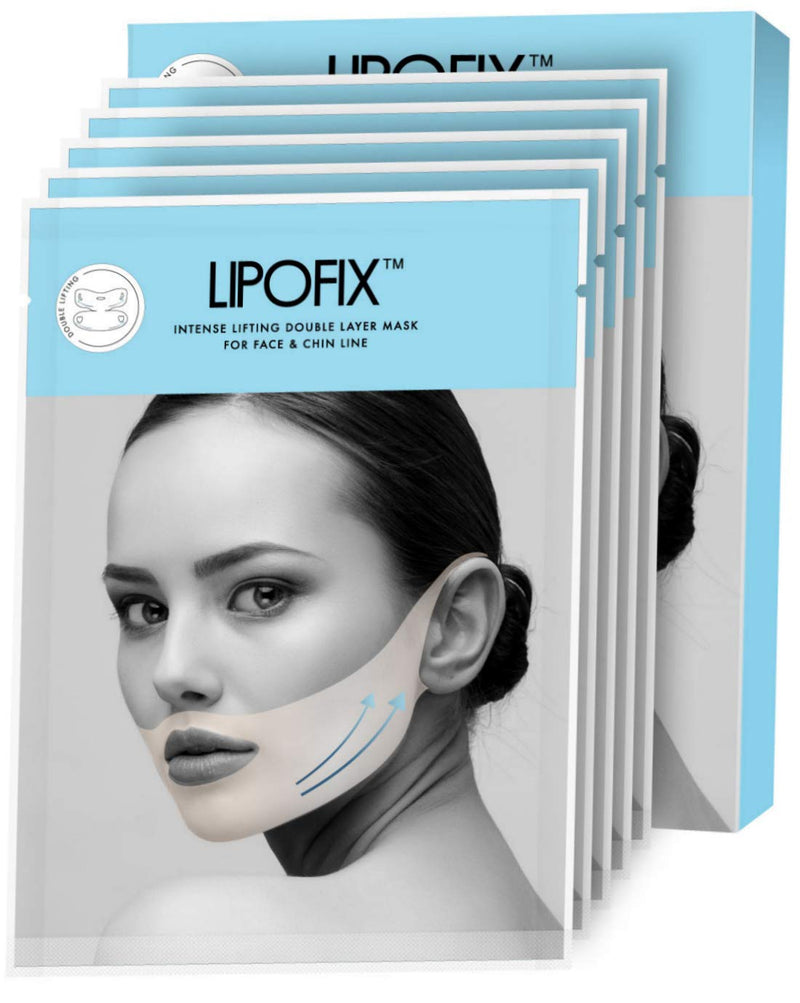 [Australia] - Double Chin Reducer Intense Lifting Double Layer Mask LipoFix - 5 Masks‚Ä¶ 