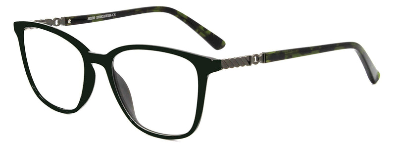 [Australia] - women men fashion designer eyewear with clear lens Dark Army Green 