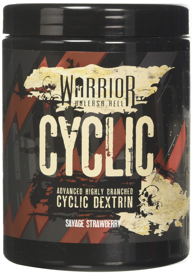 [Australia] - Warrior Supplements Cyclic Dextrin Pre and IntraWorkout Carbohydrate Muscle Pump Powder 16 Servings 400g, Savage Strawberry 