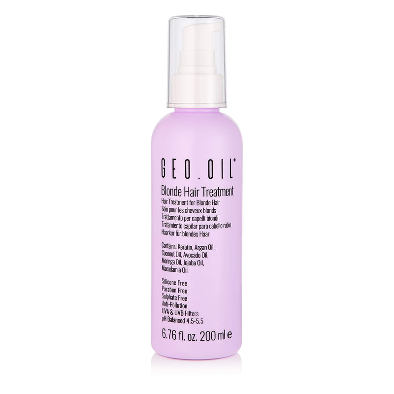 [Australia] - GEO OIL Blonde Hair Treatment 200ml - leave in hair conditioner, keratin treatment, hair conditioner treatment, keratin hair treatment (Blonde) 