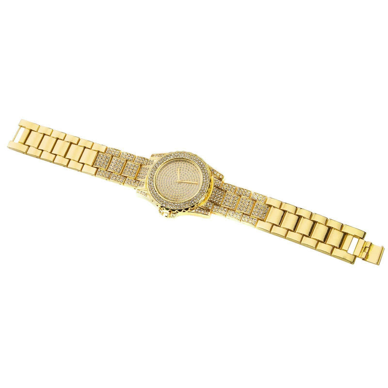 [Australia] - ENET Ladies Bling Watches Fashion Luxury Diamond Rhinestone Wristwatch Quartz Watch Gold 