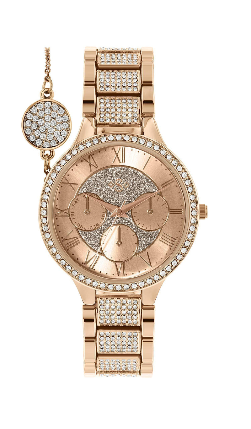 [Australia] - Spirit Ladies Rose Chrono Style Bracelet Watch ASPL117X 