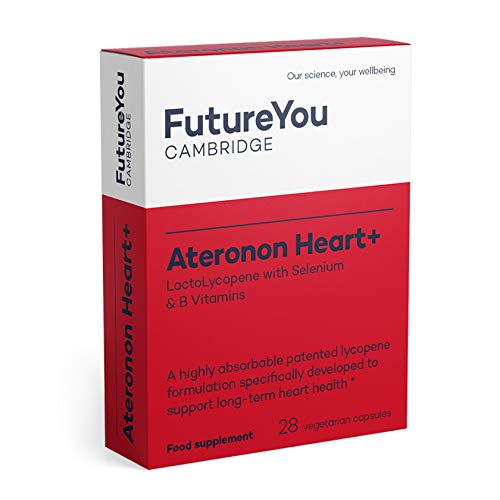 [Australia] - Ateronon Heart+ The Original Tomato Pill with Lycopene Supplement - Patented 350mg LactoLycopene Easy-to-Absorb Formulation - 28 Day Supply - Developed by FutureYou Cambridge, UK 