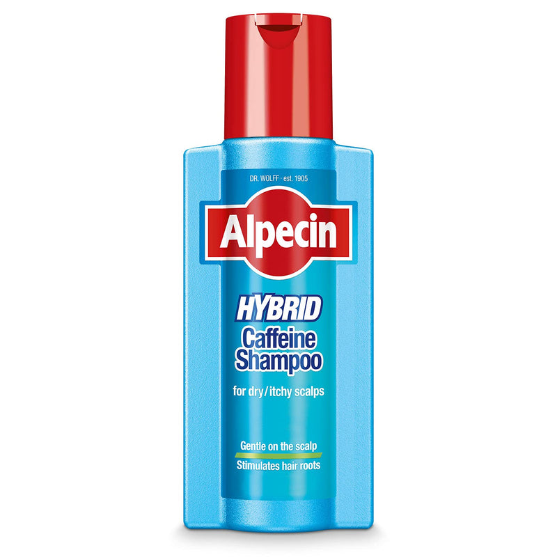 [Australia] - Alpecin Hybrid Shampoo 250ml | Natural Hair Growth Shampoo for Sensitive and Dry Scalps | Energizer for Strong Hair | Hair Care for Men Made in Germany 