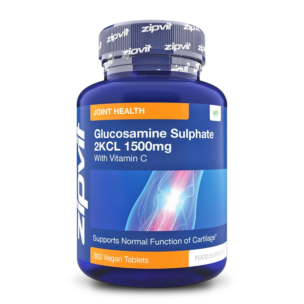 [Australia] - Glucosamine Sulphate 2kcl 1500mg with Vitamin C, 360 Vegan Glucosamine Sulphate Tablets. 12 Months Supply Glucosamine Sulphate 1500mg 