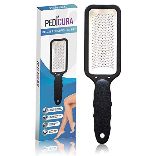 [Australia] - PediCura Foot File – Stainless Steel Pedicure Hard Skin Remover and Callus Removal for Feet – Professional, Medical Grade Foot Rasp 