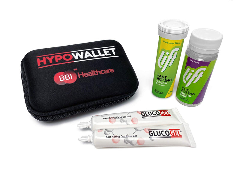 [Australia] - Hypowallet Hypo Wallet Contains Gluco Tabs, Gluco Juice & Gluco Gel, Fast Acting Glucose1 Units 