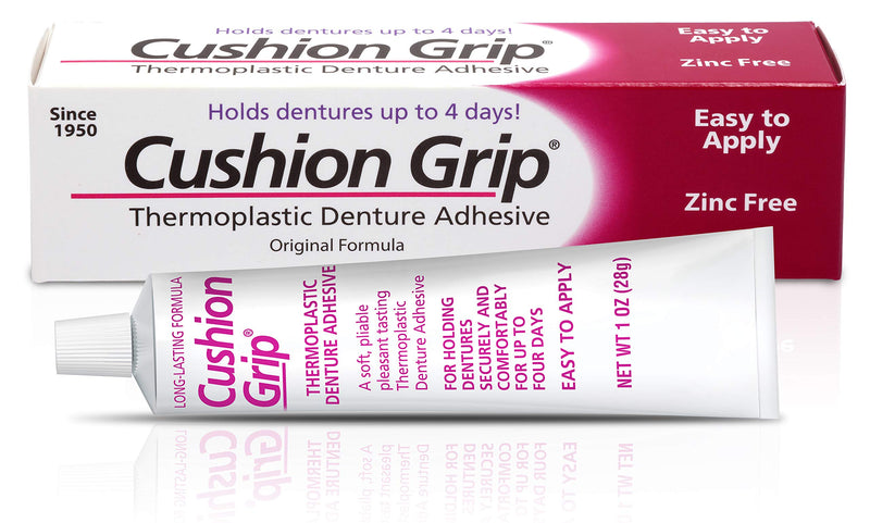 [Australia] - Cushion Grip - A Soft Pliable Thermoplastic Denture Adhesive for Refitting and Tightening 1 Oz (28 Grams) … 