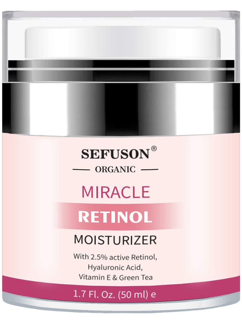 [Australia] - Retinol Moisturizer Cream,For Face&Eye Area Anti Aging Wrinkles & Acne & Fine Lines,with Vitamin E&Hyaluronic Acid & Jojoba Oil.Best Night&Day Facial Cream.With 2.5% Active Retinol,Face UV Protection 
