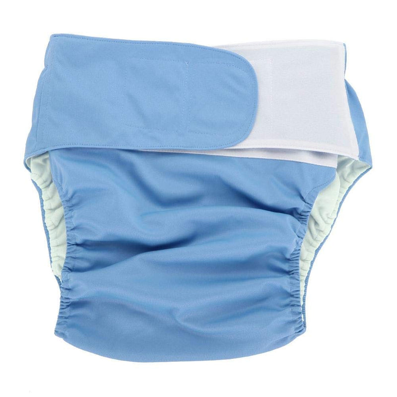 [Australia] - Adults Diapers Reusable Adult Nappy Washable Adjustable Large Diaper for for Women, Men Bariatric, Seniors, Patients Incontinence Care(Blue) Blue 