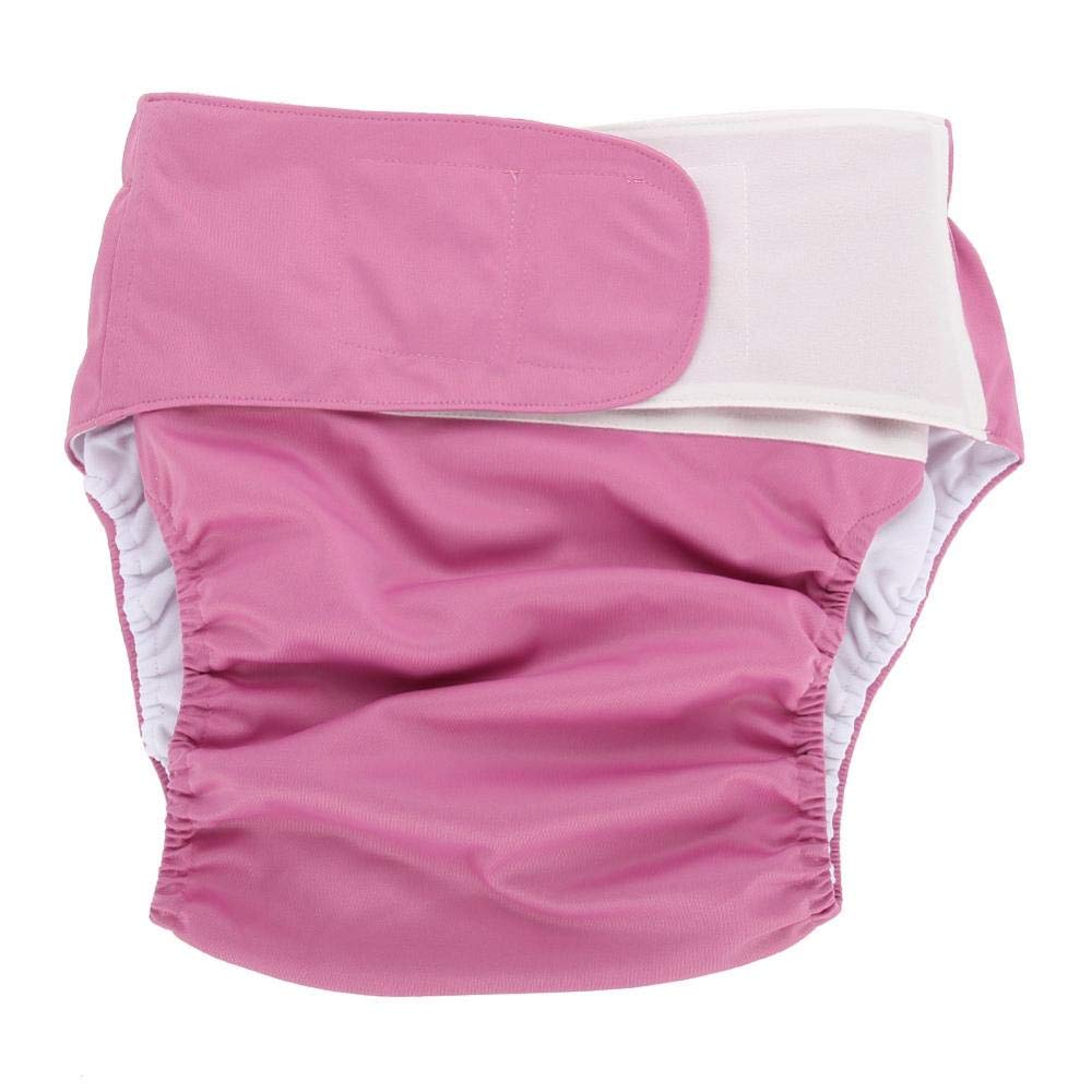 [Australia] - Reusable Adults Diapers,Adult Cloth Diaper Reusable Washable Adjustable Large Incontinence Care Diaper pink 