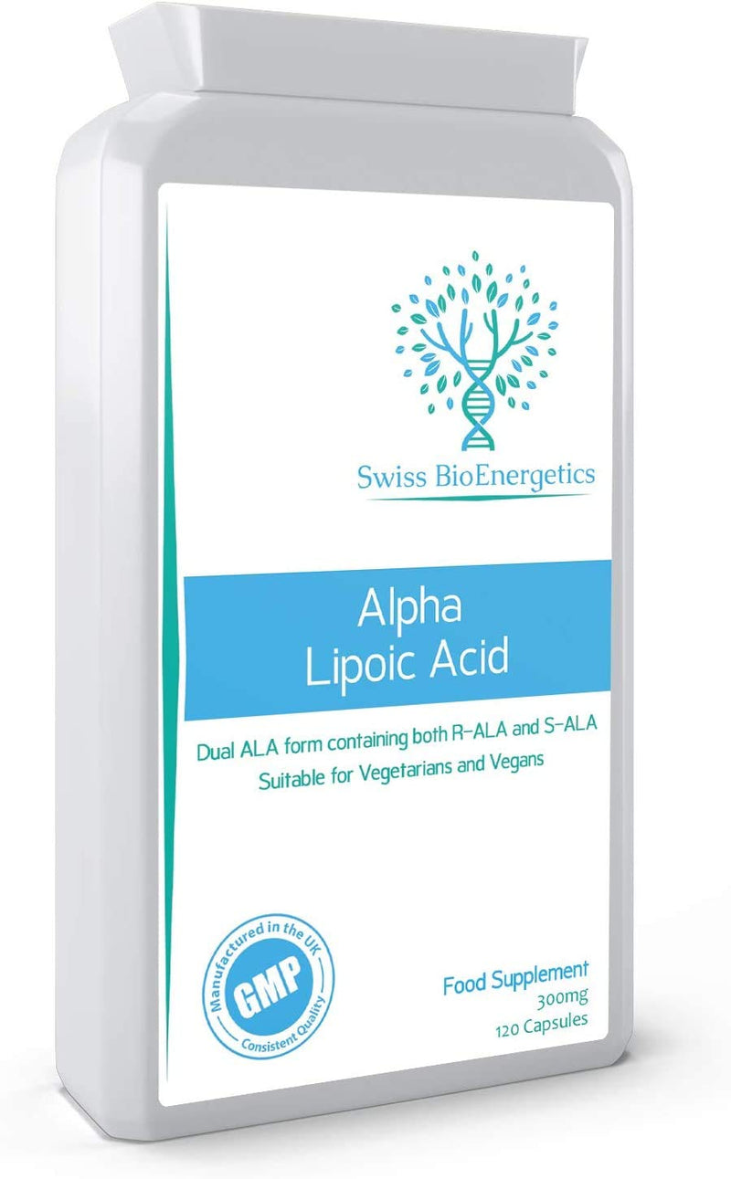 [Australia] - Alpha Lipoic Acid 300mg 120 Capsules – Dual ALA (Both R-ALA and S-ALA) - UK Manufactured 