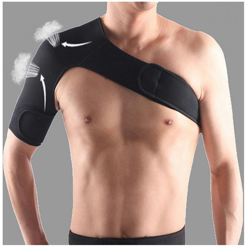 [Australia] - Vigorous Adjustable Neoprene Shoulder Support Strap Arthritis, Sport,Brace, Pain Relief, Injury,Unisex, Fits Right Shoulde 