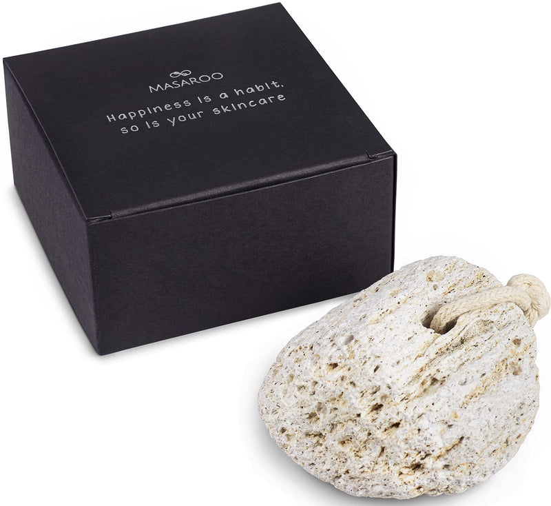 [Australia] - Masaroo Pumice Stone for Feet - Natural Foot Files for Hard Skin - Callus Remover for Feet - Hard Skin Remover Foot - Natural Foot Scraper 