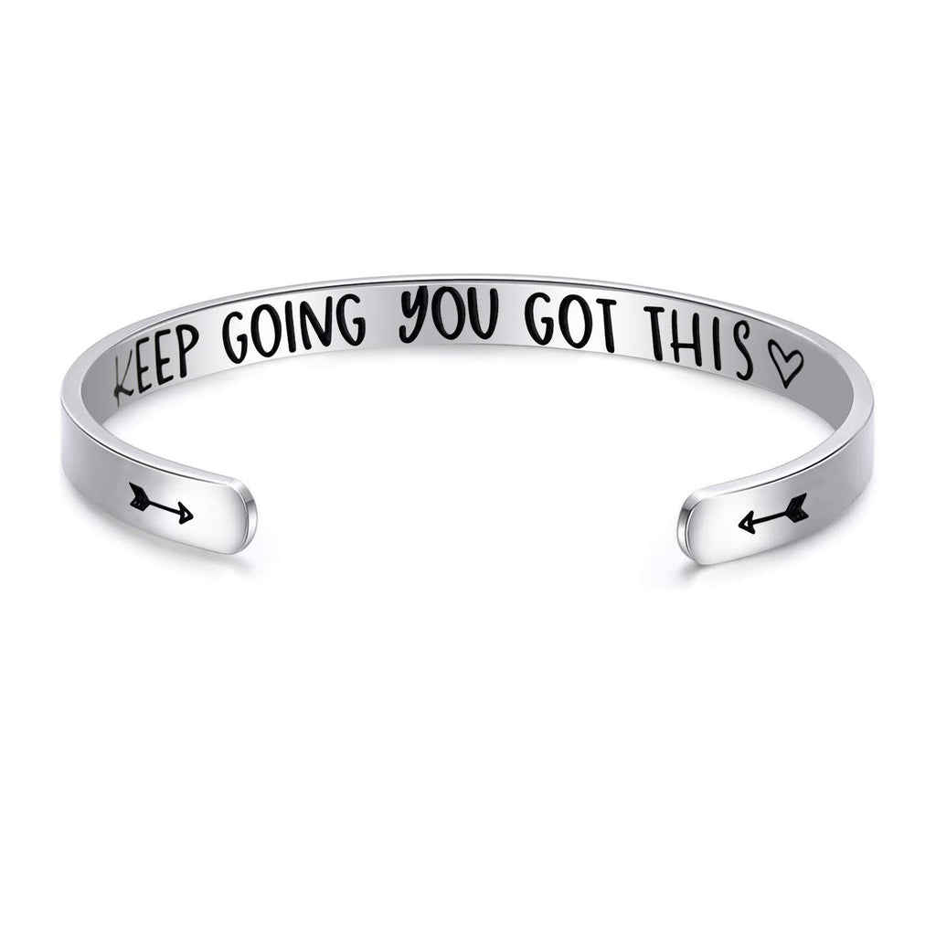 [Australia] - LParkin Keep Going You Got This Bracelet Be Brave Bracelets Uplifting Jewelry Be Strong Gift You Got This Bracelet Keep Going I Believe in You 