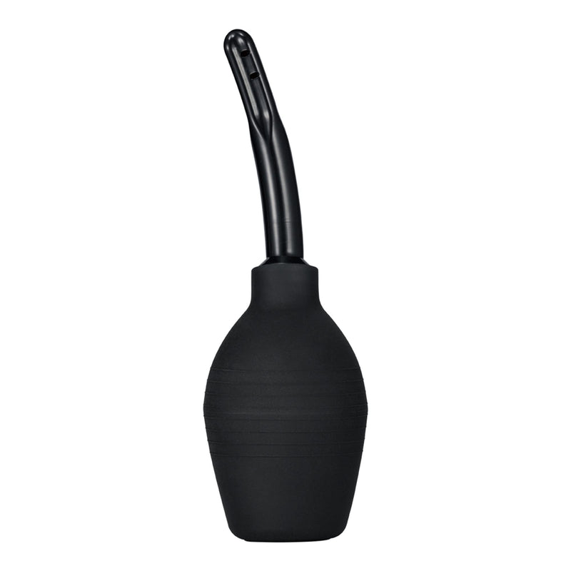 [Australia] - TopQuaFocus 10oz Silicone Enema Bulb Kit for Men Women Colon Cleaning Comfortable Coffee Enemas Shower Head 4.8' Tips (Black) 294ml-black 